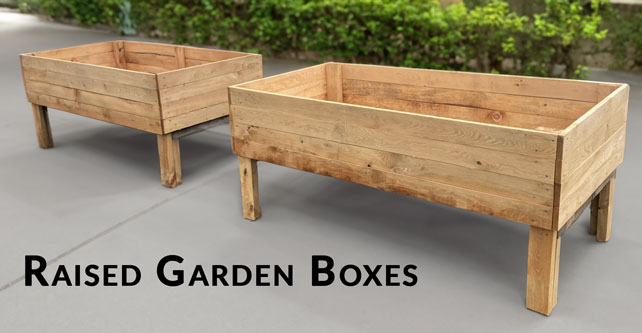 Hemlock Raised Garden Boxes